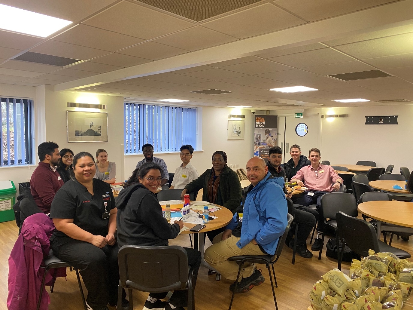 group of people at a table